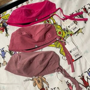 Figs Scrub Cap Lot of 3